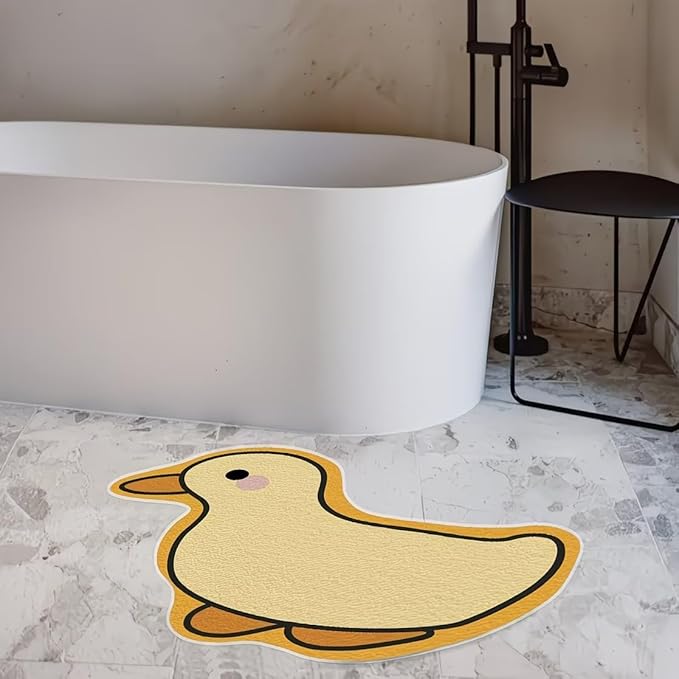 CUTE YELLOW DUCK RUG