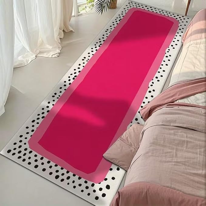 PINK DOTS LONG RUG