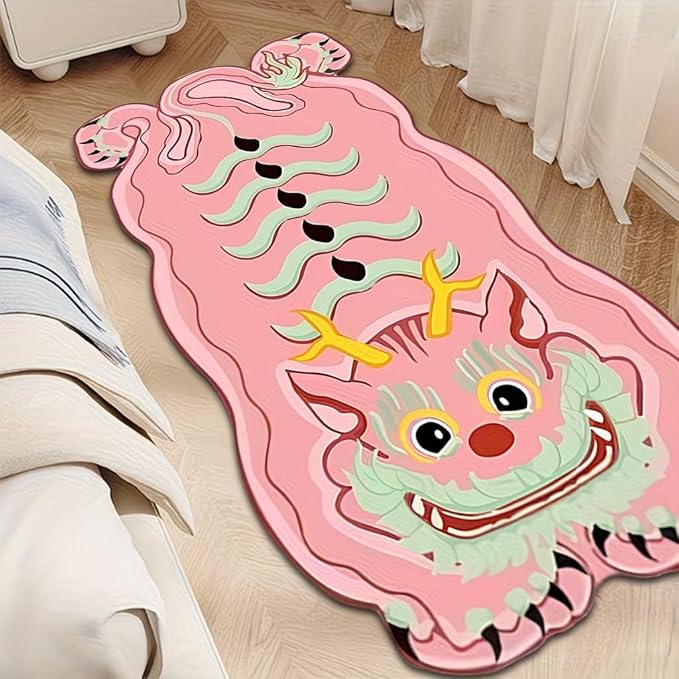 PINK DRAGON RUG