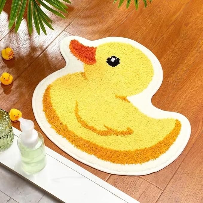 CUTE YELLOW DUCK RUG
