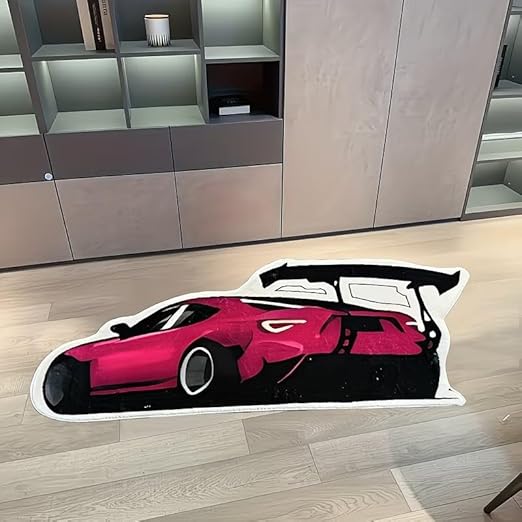 AESTHETIC COOL RED TOYOTA RUG