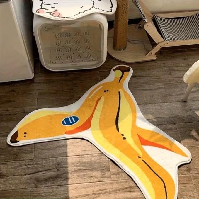 FUNNY BANANA SHAPED RUG