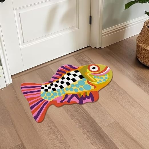 CUTE CARTOON CLOWNFISH RUG