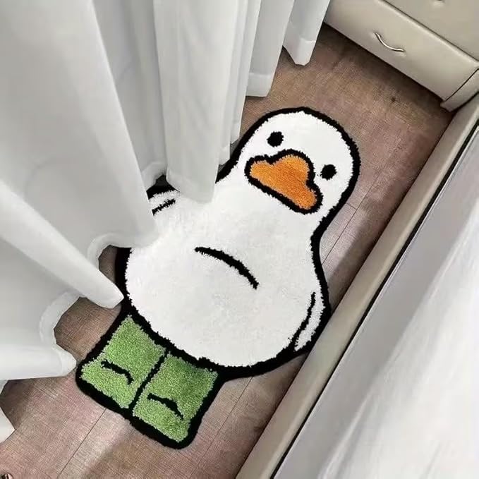 Funny White Duck Rug
