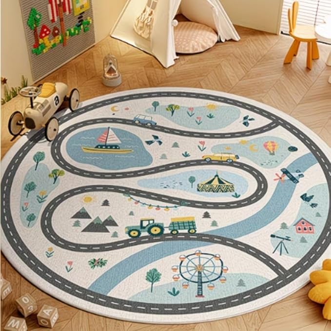 KIDS ROAD MAP RUG