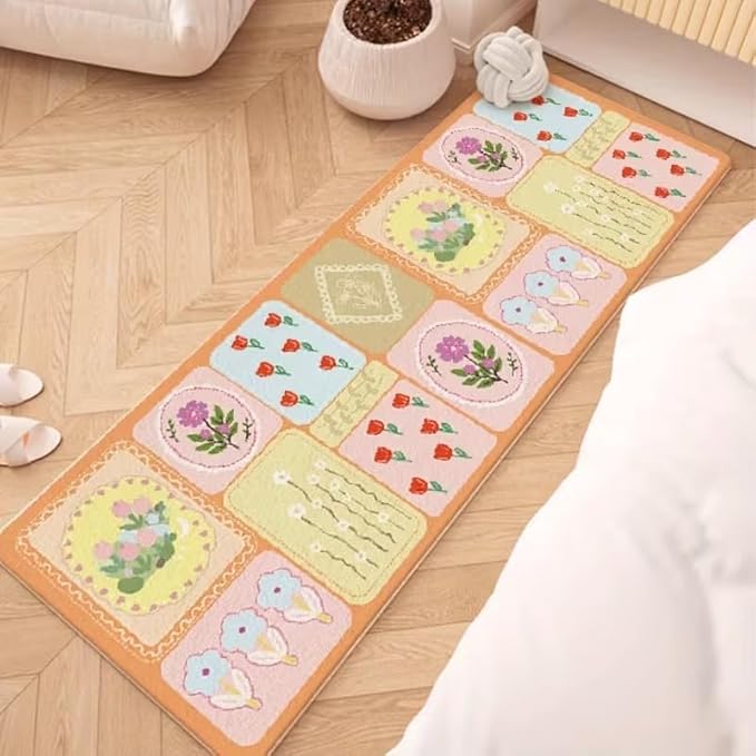 VINTAGE TILE FLOWER RUG