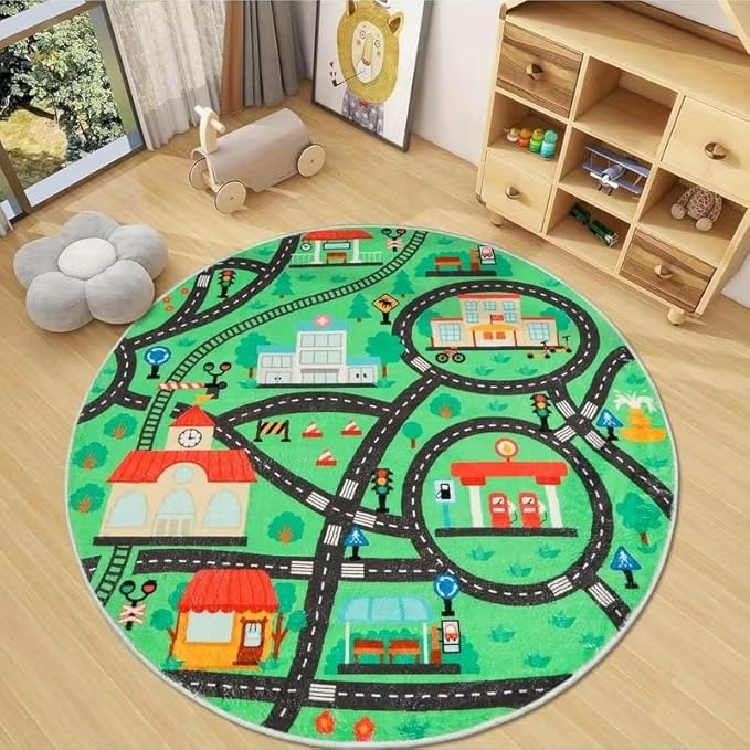 KIDS ROAD MAP RUG