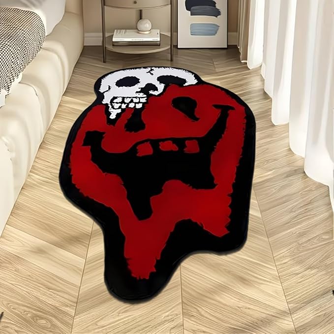GRIM REAPER SKULL RUG