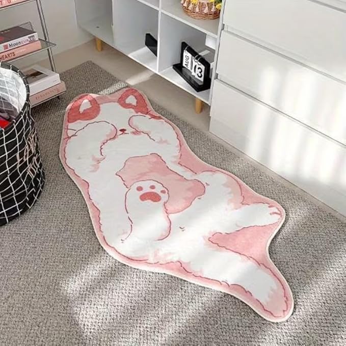 CUTE PINK CAT RUG