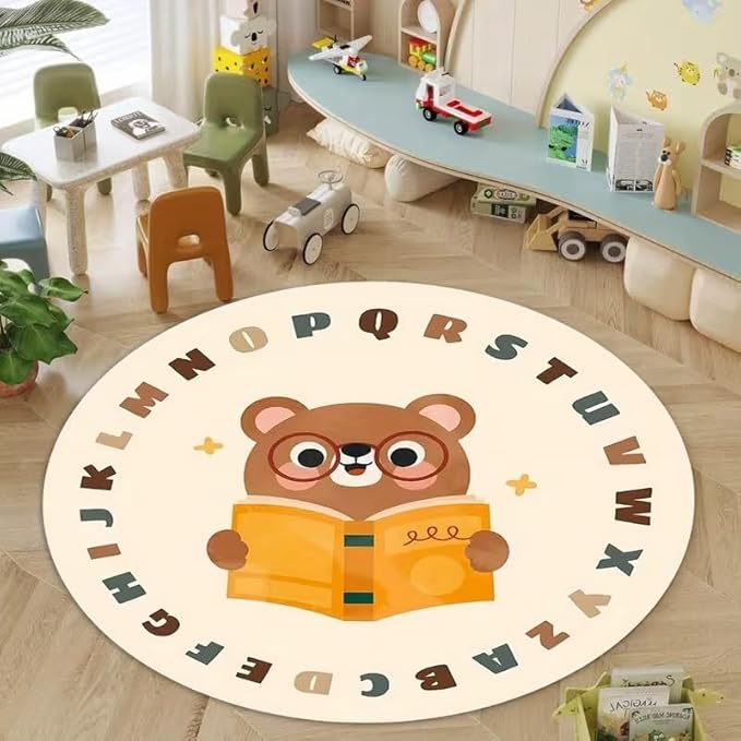 LEARNING LETTERS BEAR RUG