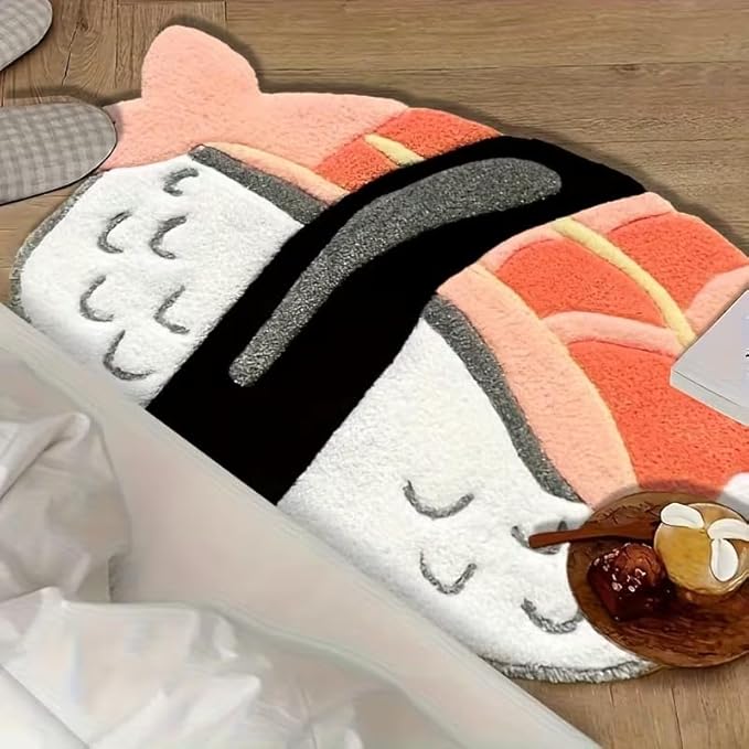 CUTE SALMON SUSHI RUG