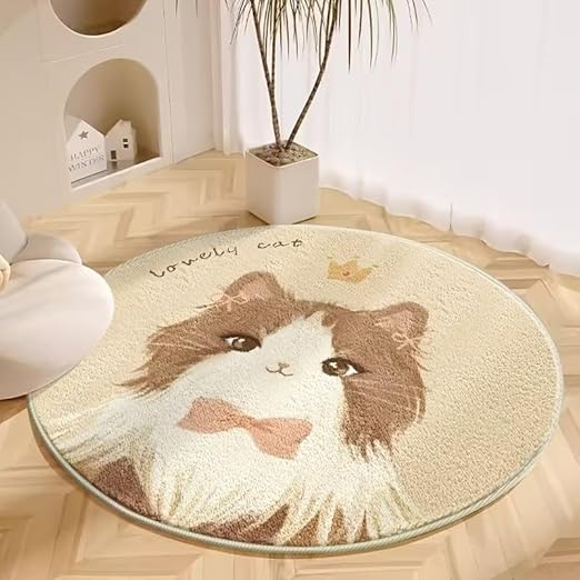 CUTE PET ROUND RUG