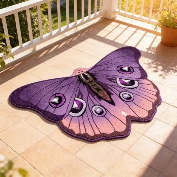 PURPLE BUTTERFLY RUG