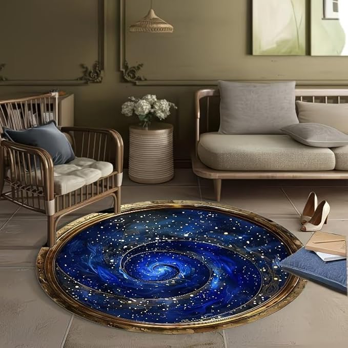 GALAXY SWIRL ROUND RUG