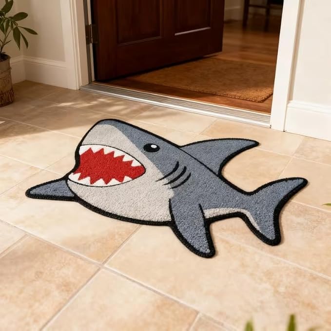CARTOON SHARK RUG