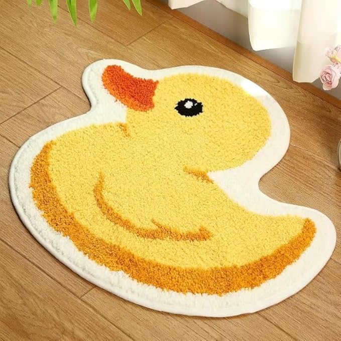 CUTE YELLOW DUCK RUG