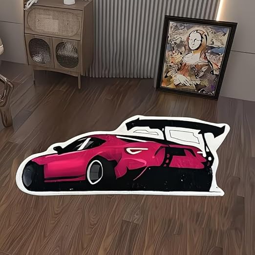 AESTHETIC COOL RED TOYOTA RUG