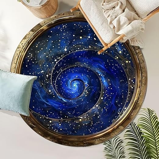 GALAXY SWIRL ROUND RUG