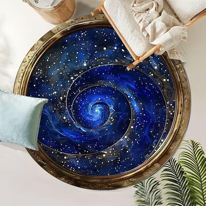 GALAXY SWIRL ROUND RUG