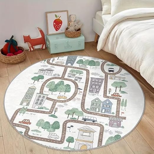 KIDS CITY CAR TRACK RUG