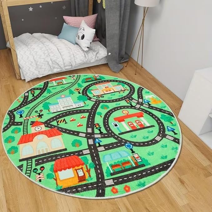 KIDS ROAD MAP RUG