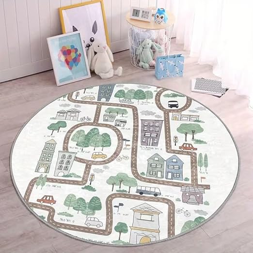 KIDS CITY CAR TRACK RUG