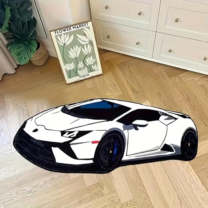 AESTHETIC LAMBORGINI CAR RUG