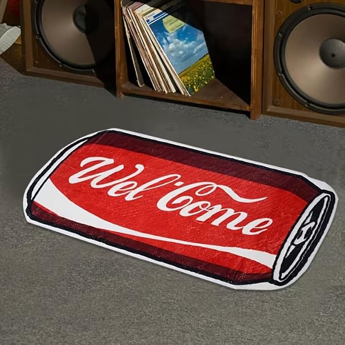 SODA CAN WELCOME RUG
