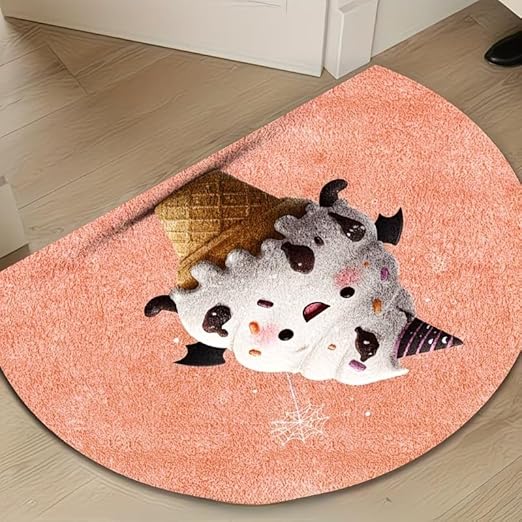 CUTE PINK CANDY ICECREAM RUG