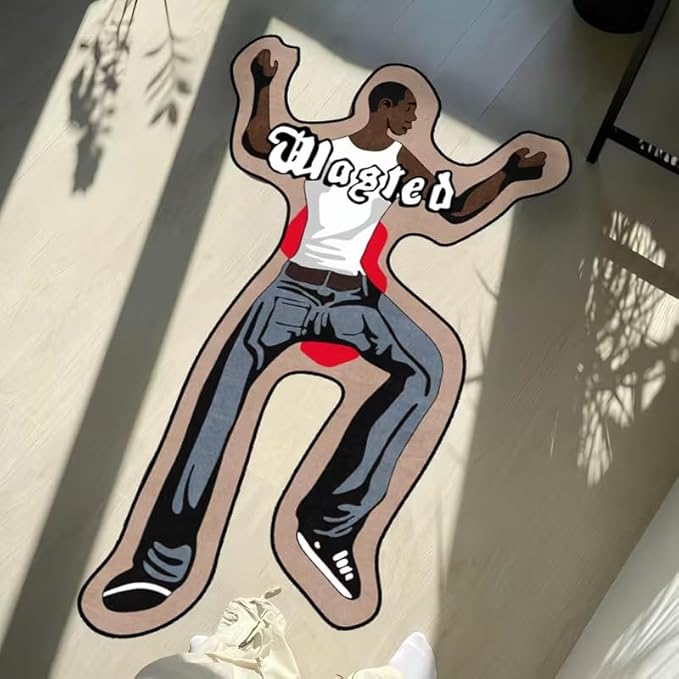 COOL GTA "WASTED" RUG
