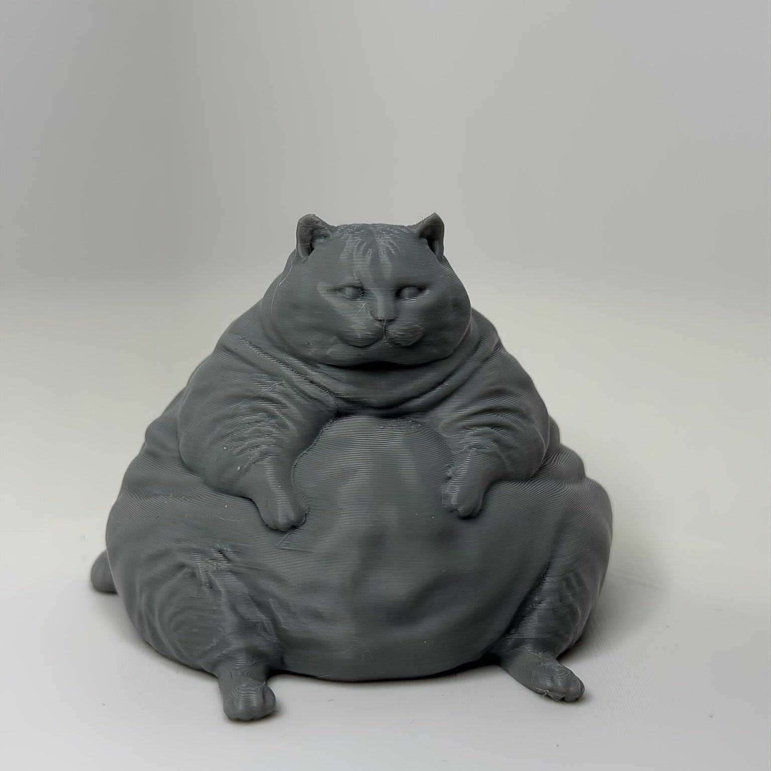 Tnessential Large Fat Cat a Useless Yet Necessary Statue Decoration 3D Decor