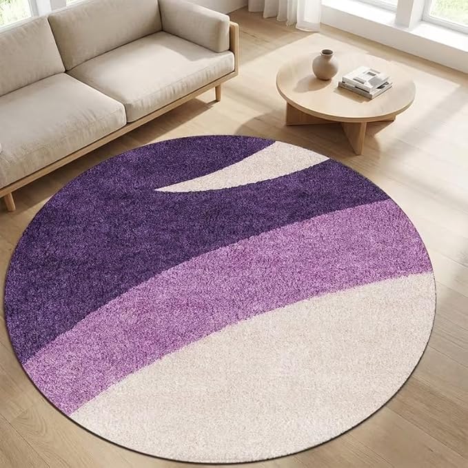MODERN PURPLE WAVE RUG