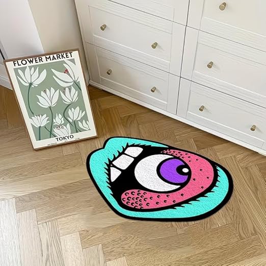 TRIPPY AESTHETIC EYE RUG