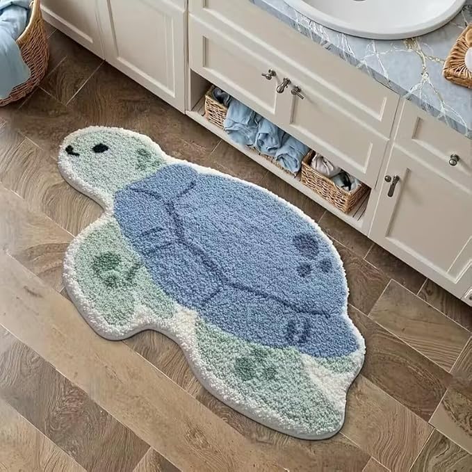 BLUE SEA TURTLE RUG