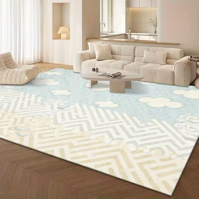 ABSTRACT CLOUD PATTERN RUG