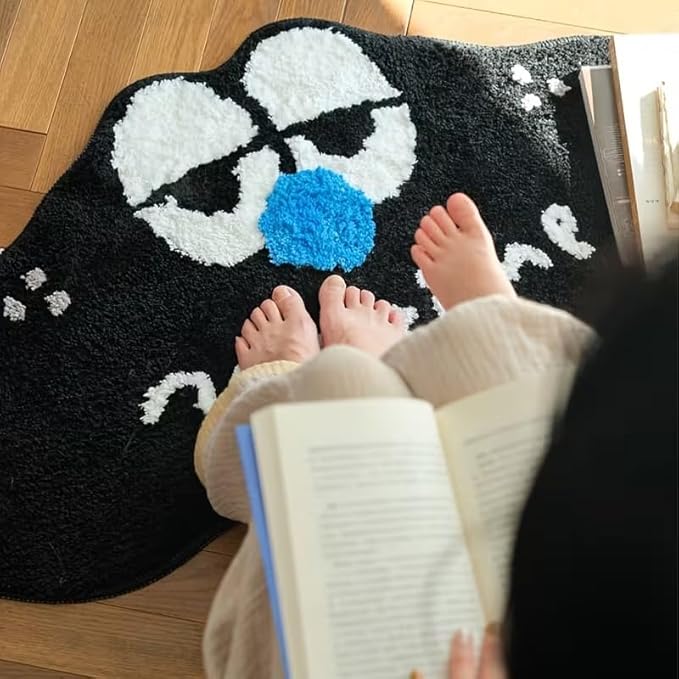 SLEEPY CARTOON FACE RUG