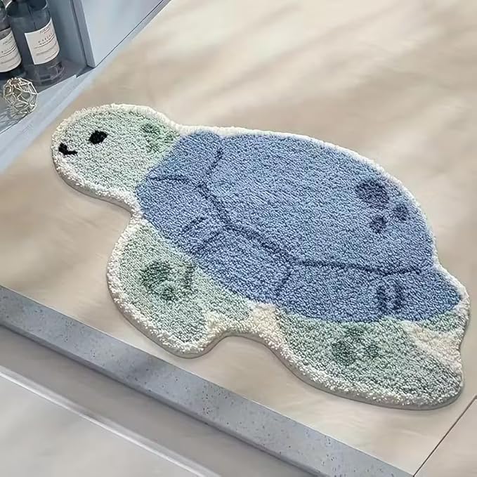 BLUE SEA TURTLE RUG