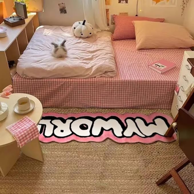 PINK Y2K STYLE RUG
