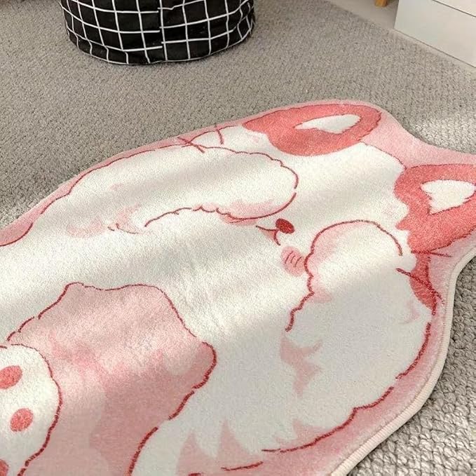 CUTE PINK CAT RUG