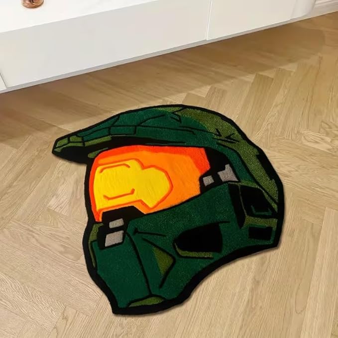 GREEN & ORANGE TACTICAL HELMET RUG