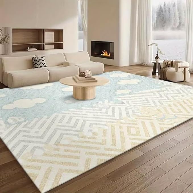 ABSTRACT CLOUD PATTERN RUG