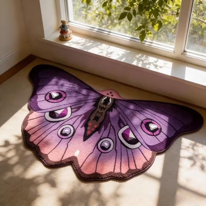 PURPLE BUTTERFLY RUG