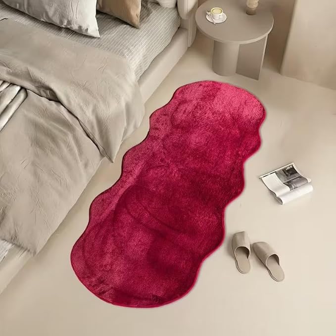 SOFT COZY BURGUNDY RUG