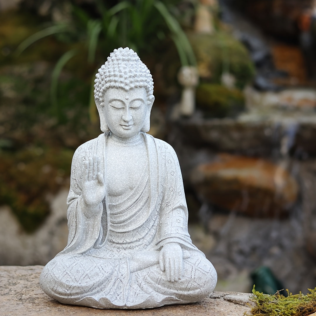Tnessential Buddha Statue Resin Craft 3D Decor
