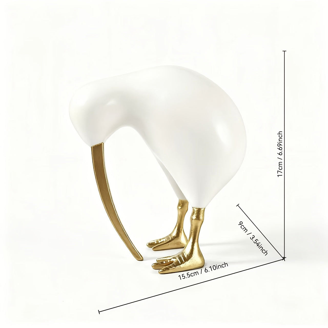 Tnessential Nordic Minimalist Style Bird-shaped Resin Decorations 3D Decor