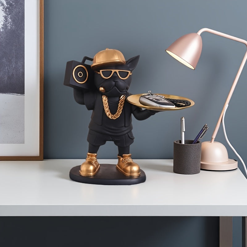 Tnessential French Bulldog Figurine Desk Decor 3D Decor