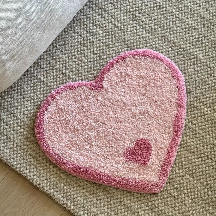 PINK HEART RUG view 6