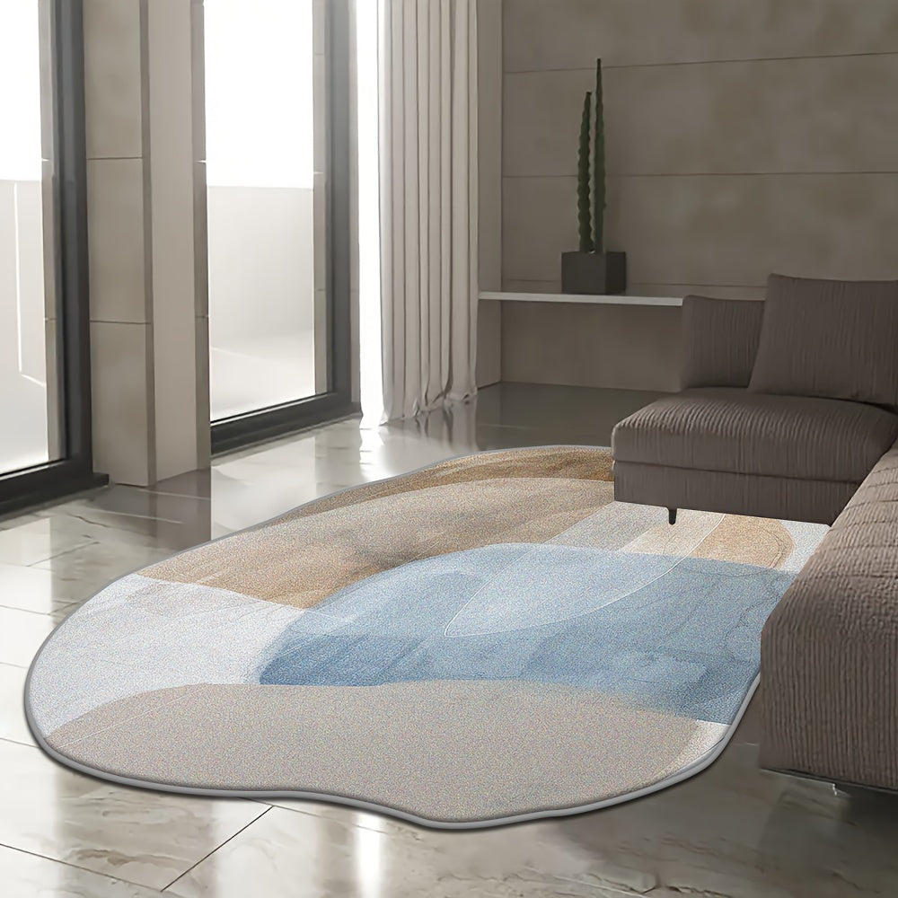 RED IRREGULAR RUG view 7
