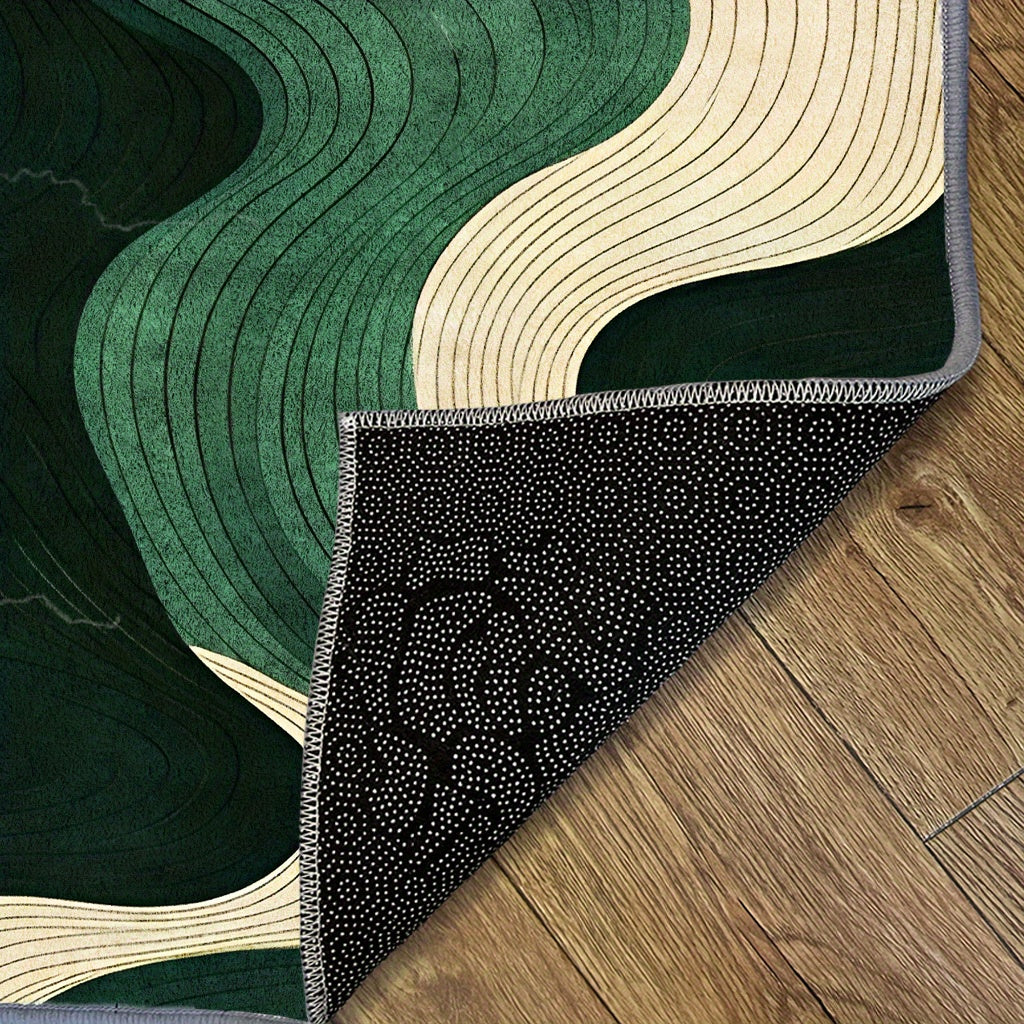 GREEN WAVE RUG view 7
