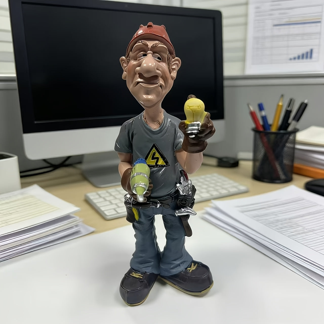 Tnessential Unique Electrician Figurine 3D Decor